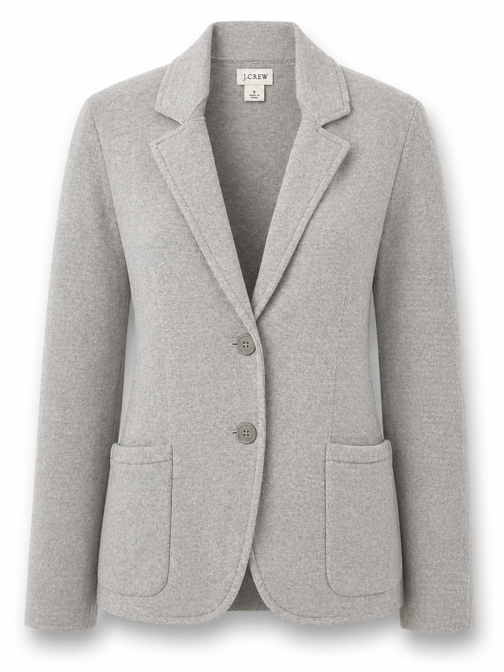 J by J.Crew Gray Schoolboy Sweater Blazer Size S Knit Cardigan Jacket Workwear
